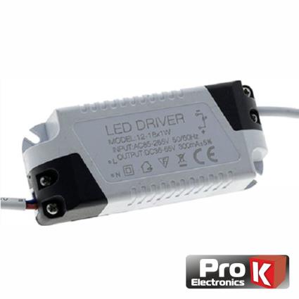 Fonte De Alimentação P/ LED 13-18W 36-65V 