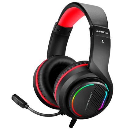 Headset Gaming  GH-903 7.1 Surround Preto/Vermelho