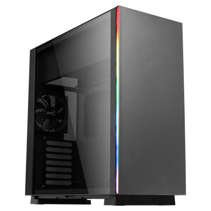 Caixa GLOBK Mid-tower ATX, Tempered Glass, 2xRGB Digital Stripes, 2xUSB3.0 - 