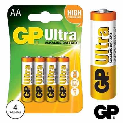 Pilha Ultra Alcalina Lr6/Aa 1.5v 4x Blister 