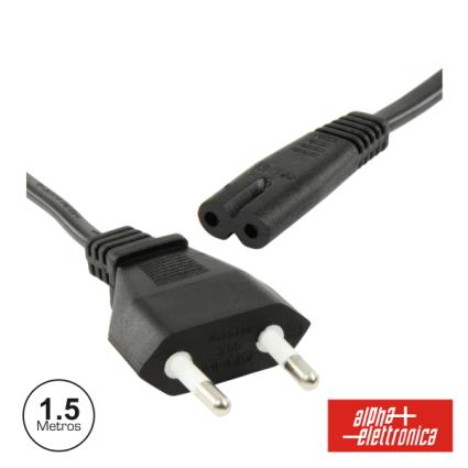 Cabo Alimentação Ac Plano / Tipo 8 Iec C7 1.5m