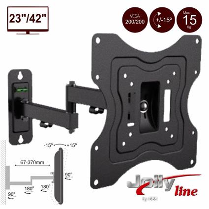 Suporte Lcd/Led 27/42 15kg Vesa 200/200 C/ 2 Braços 