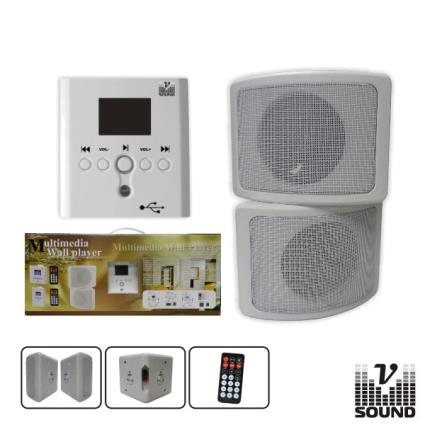 Conjunto De Amplificador Mp3 Com 2 Colunas 