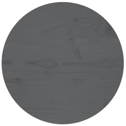 vidaXL Tampo de mesa pinho maciço Ø40x2,5 cm cinzento