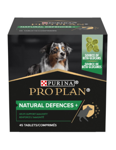 Dog 45 Natural Defences + Suplemento para Cão 45 Comprimidos Pro Plan