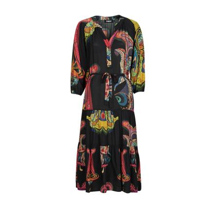 Desigual  Vestidos compridos ODYSSEY  Preto Disponível em tamanho para senhora. S,M,L,XL.Mulher > Roupas > Vestidos compridos
