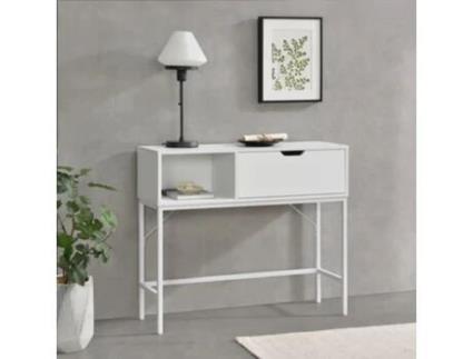 Consola [EN.CASA] Tranemo  (Branco - MDF, revestido com melamina - 92 x 30 x 80 cm)