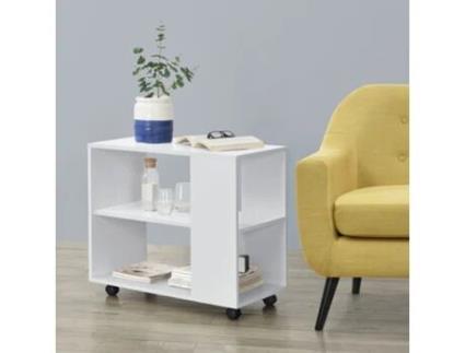 Mesa de Centro [EN.CASA] Älvdalen  (Branco - aglomerado revestido com melamina - 60 x 70 x 35 cm)