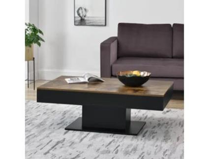 Mesa de Centro [EN.CASA] Lünen  (Castanho - Cartão revestido com melamina - 40 x 110 x 60 cm)