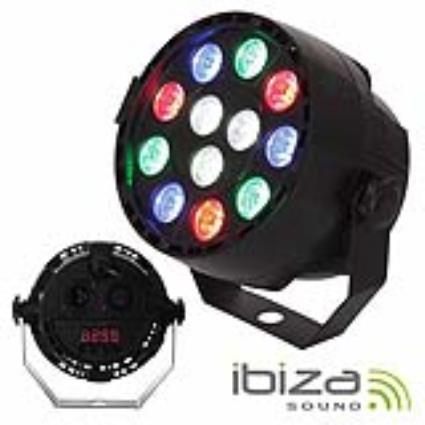 Projetor Par C/ 12 Leds 1w Cree Rgbw Dmx Mic 
