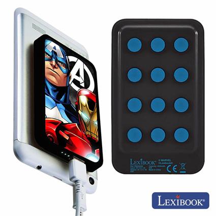 Powerbank 4000ma C/Cabo Usb E Ventosas Avengers 