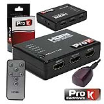 Distribuidor Hdmi Amplificado 5 Entradas 1 Saída Ir 