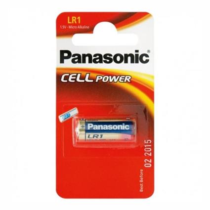 BATERIA ALCALINA PANASÔNICA LR1 1.5V BLISTER 1 UNIDADE