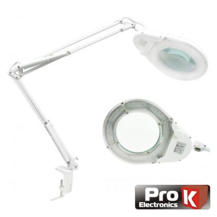 Candeeiro Com Lupa 5 Dioptrias 7w 80 Leds Branco 