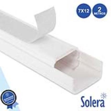 Calha Técnica Pvc C/ Adesivo 7x12mm 52mm² 2m 