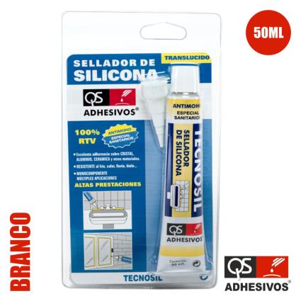 Silicone Acético Sanitário Branco 50ml Qs