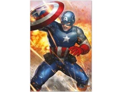Póster Captain America Under Fire Enemy Marvel Comics