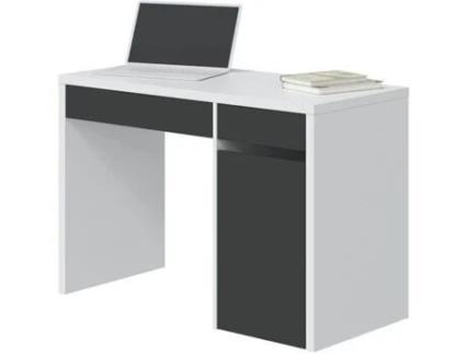 Secretária HABITDESIGN Mia (Branco - Melamina - 108 x 75 x 50 cm)