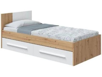 Cama HABITDESIGN Noa (Branco - Melamina - 196 x 77 cm)