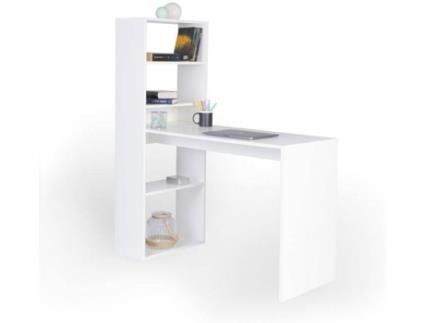 Mesa HOMESOUTH Qanik (Branco - Melamina - 53,5 x 77 cm)