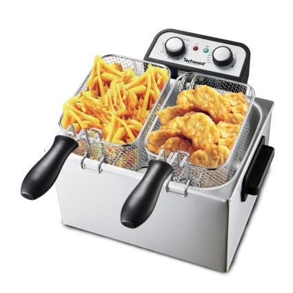 Fritadeira A Óleo Elétrica 3000W 5L C/ 3 Cestos 