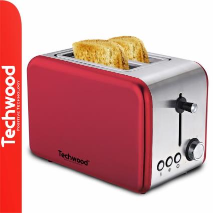 Torradeira 2 Ranhuras 850W INOX Vermelho 