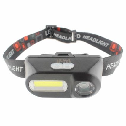 Lanterna De Cabeça C/ Led Cob + Led Cree 180lm Well