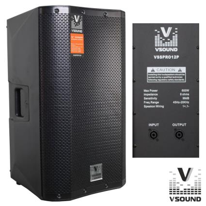 Coluna Profissional 12 600W 