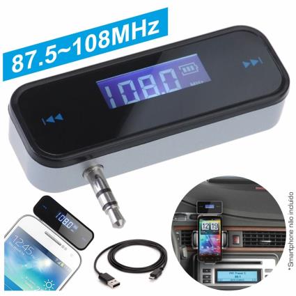 Transmissor Fm Com Ficha Jack 87.5-108mhz 