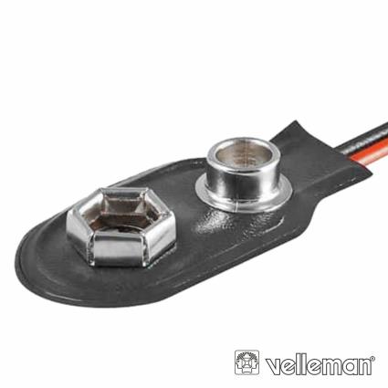 Suporte P/ 1 Pilha 9v C/ Terminais Snap
