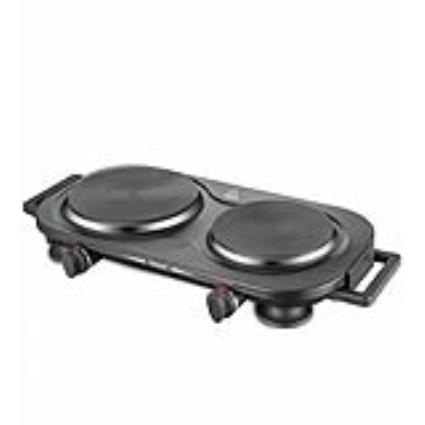 Fogão Elétrico 2 Placas 2500W Preto 