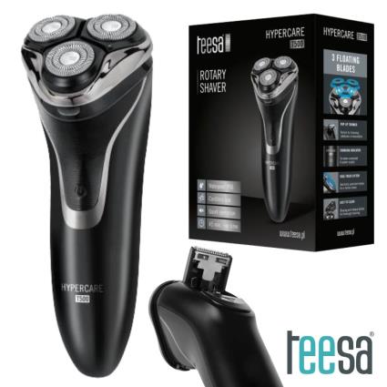 Máquina Barbear Portátil 3W 7200RPM Pilhas IPX6 