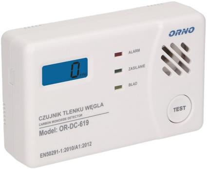 Sensor Detector Alarme Autónomo de Gás Monóxido de Carbono - 
