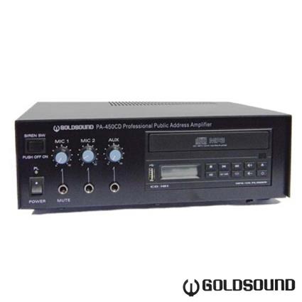 Amplificador Public Address Pa-450cd C/Leitor Cd 15w Rms