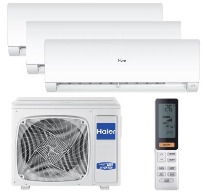 Ar condicionado fixo (3x1)  FLEXIS 9000BTU + 9000BTU + 12000BTU WIFI BRANCO