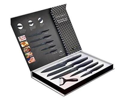 Cuchillos Royalty Line 5 piezas y pelador