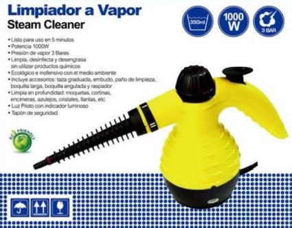 Limpiador a vapor portátil 1000w