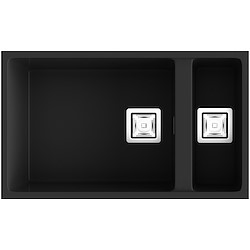 Lava-louça POALGI ZIE 75X45CM BASALT PRETO
