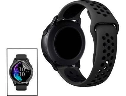 Kit Bracelete Sportystyle e Película de Gel OnePlus Watch PHONECARE Preto