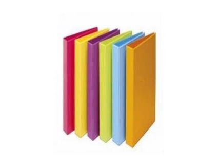Capa Fº 2 Anillas 40 Mm Pvc Amarilla Fun Color
