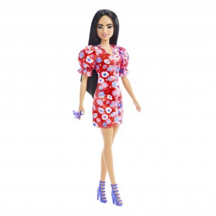 BARBIE - Fashionista Vestido Floral Rosa HBV11