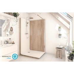 Cabine de duche SERENITY EFEITO MADEIRA 90X120 CM