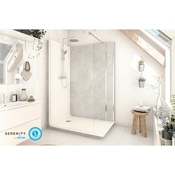 Cabine de duche SERENITY EFEITO MÁRMORE 90X140 CM