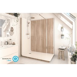 Cabine de duche SERENITY EFEITO MADEIRA 80X160 CM