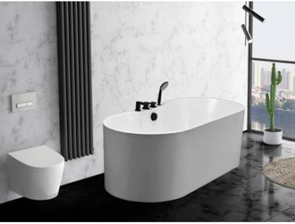 Banheira Clássica SHOWER DESIGN Stepona (Branco- Acrílico- 58x150x75cm)