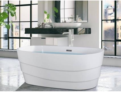 Banheira Autónoma SHOWER DESIGN Dominika (Branco- Acrílico- 58x150x72cm)