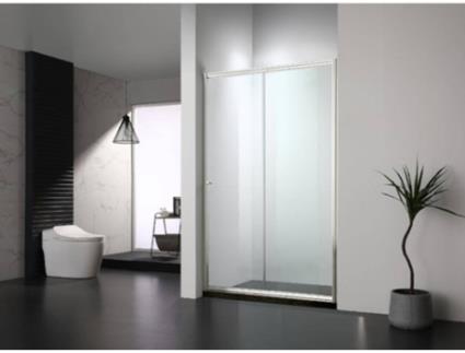 Painel de Duche de Correr VENTE UNIQUE Jessica II (Transparente- Vidro- 140x190 cmcm)