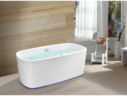 Banheira de Hidromassagem com Led`s VENTE UNIQUE Sirgao (Branco- Acrílico- 56x150x75cm)