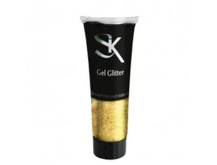 Pintura Facial DYMCO Tubo de Gel Glitter 30 ml Dourado