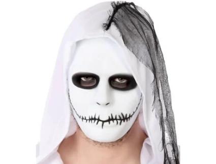 Máscara DISFRAZZES Fantasma Com Boca Cosida (Tam: Tamanho Único)